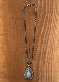 Belle Via Jewelry One-Of-A-Kind Larimar Necklace