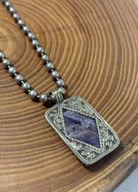 Belle Via Jewelry One-Of-A-Kind Amethyst Stone Necklace