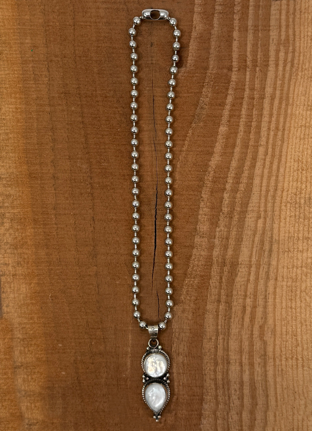 Belle Via Jewelry One-Of-A-Kind Mother of Pearl Necklace