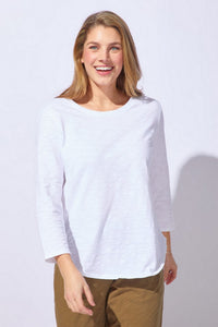 Escape Cotton Slub Hi-Lo Tee