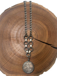 Belle Via Jewelry One-Of-A-Kind Vintage French Coin Necklace