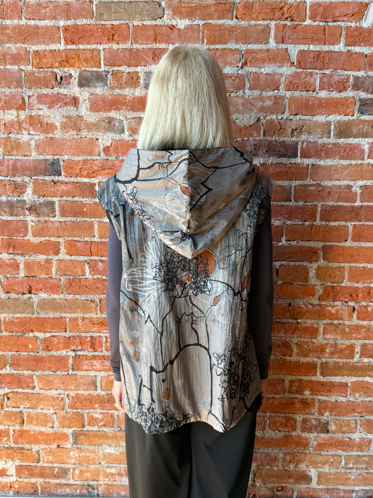 3 Potato Reversible Hooded Vest