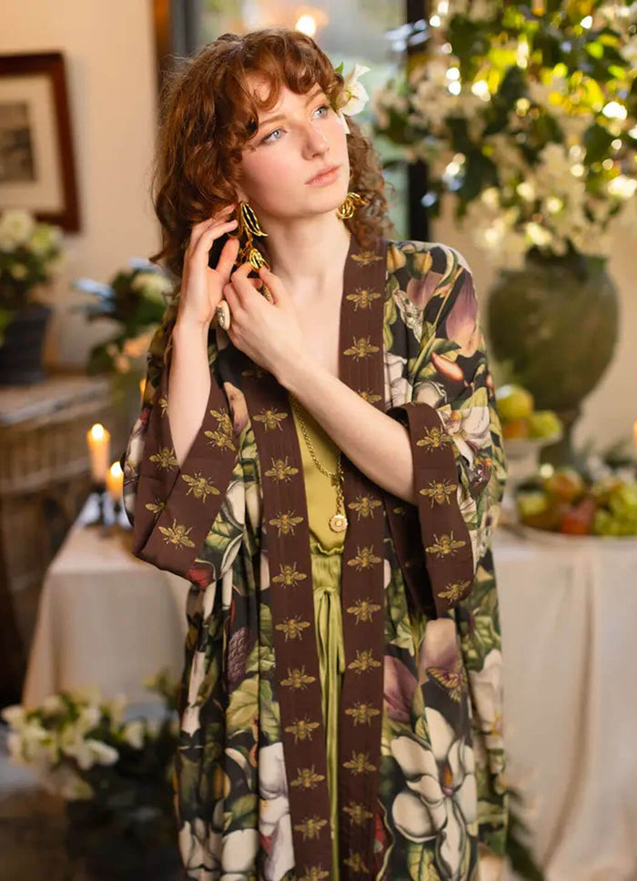 Market of Stars Fleur De Lune Opera Duster Kimono Robe
