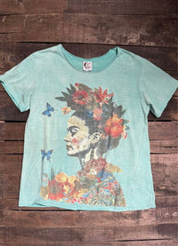 Jaded Gypsy Moon Dance Tee - Floral Dreams