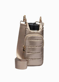 WanderFull Gold Metallic HydroBag with Striped Strap