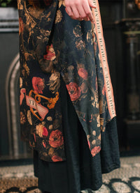 Market of Stars Heart of Gold Opera Duster Kimono Robe With Sacred Heart