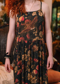 Market of Stars Heart of Gold Boheme Long Maxi Slip Dress With Sacred Heart