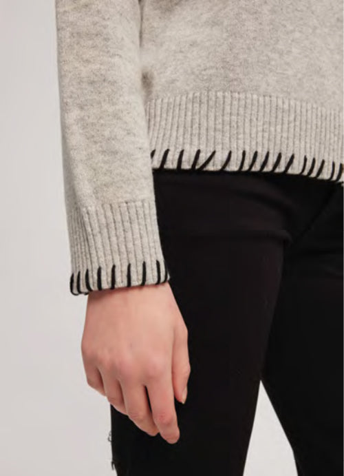 Leo & Ugo Wool Mock Turtleneck Sweater