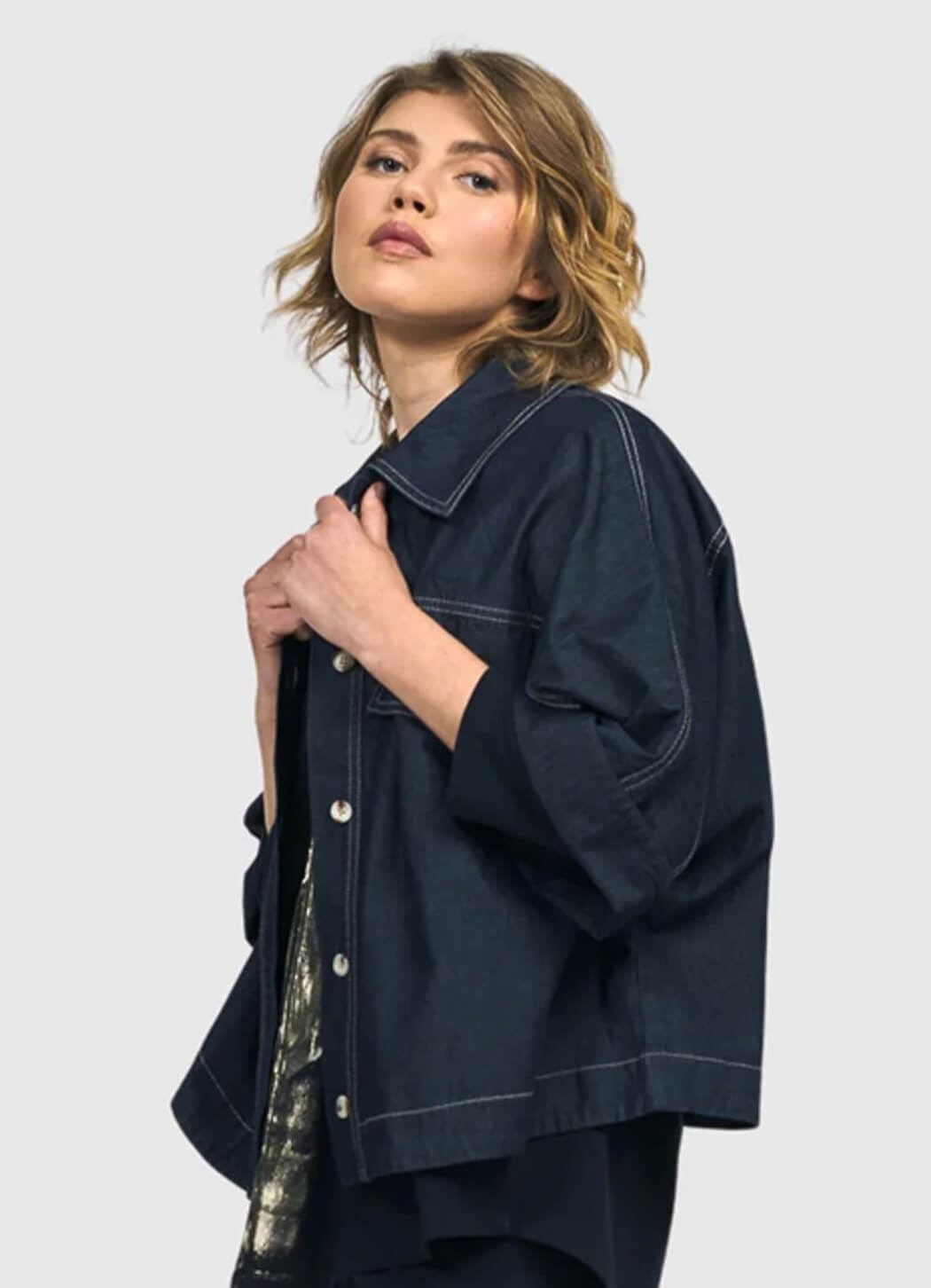 Alembika Dallas Cropped Shirt Jacket