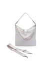 WanderFull Oyster HydroHobo Bag with Silver Hardware