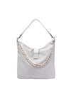 WanderFull Oyster HydroHobo Bag with Silver Hardware