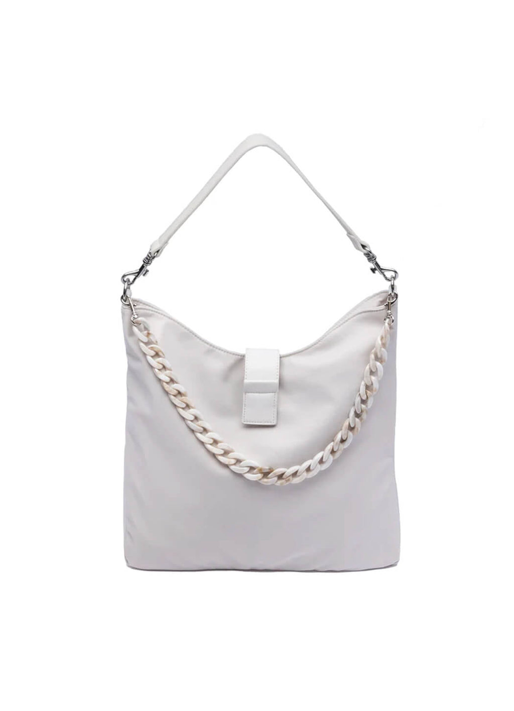 WanderFull Oyster HydroHobo Bag with Silver Hardware