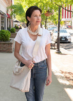 WanderFull Oyster HydroHobo Bag with Silver Hardware