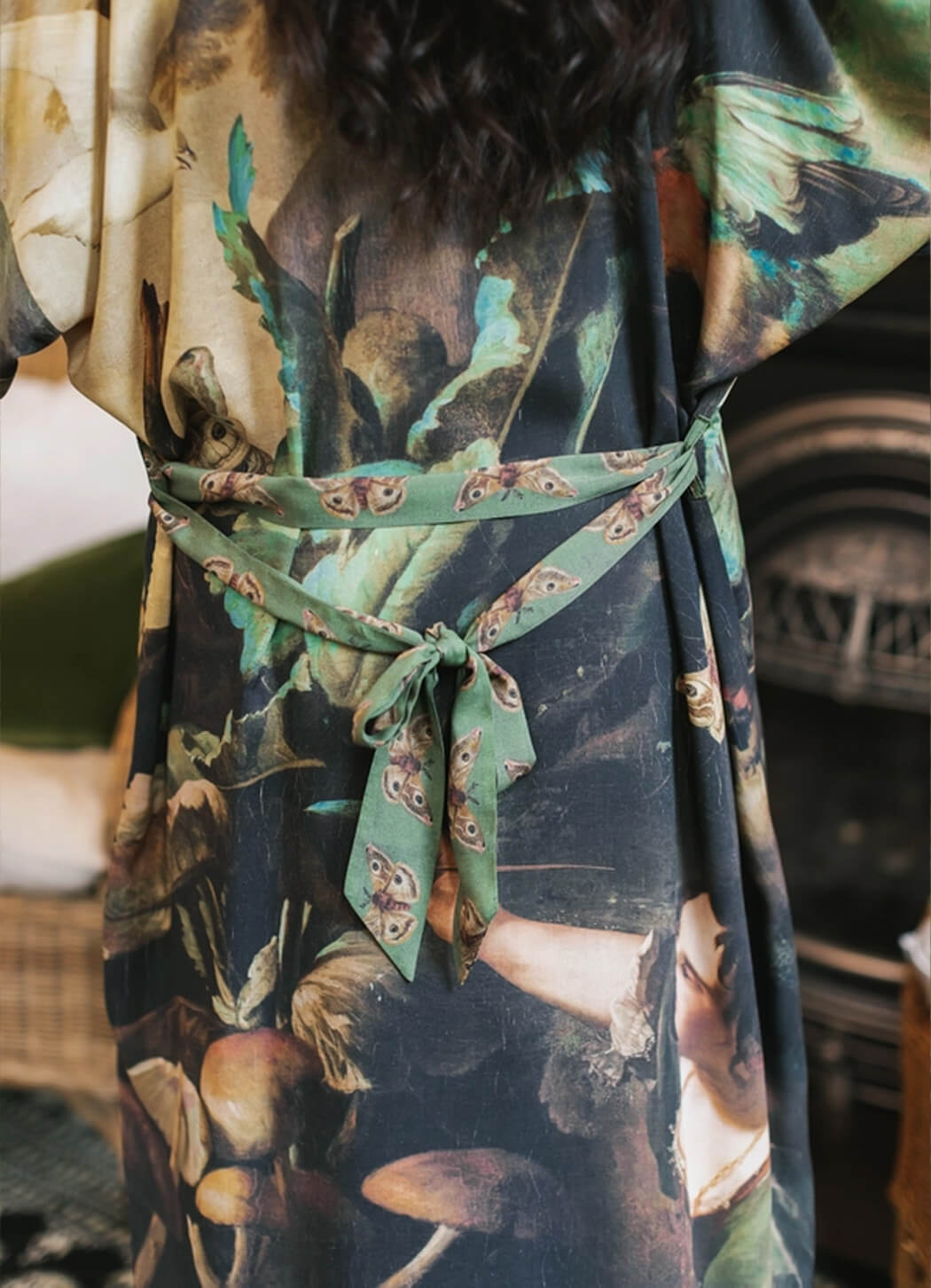 Market of Stars Heartwork Artisan Bamboo Duster Kimono Robe