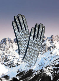 Justin Gregory Heart Puffer Glove - Grey