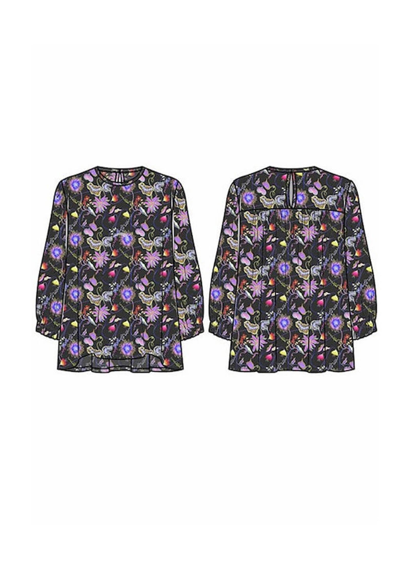 Johnny Was Inva Lucia High Neck Velvet Blouse