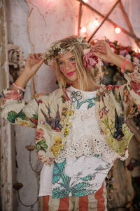 Magnolia Pearl Floral Cropped Leni Jacket