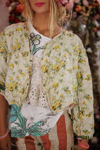 Magnolia Pearl Floral Cropped Leni Jacket