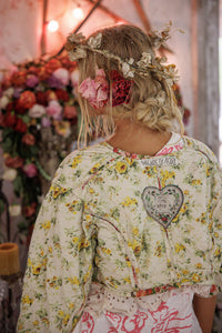 Magnolia Pearl Floral Cropped Leni Jacket