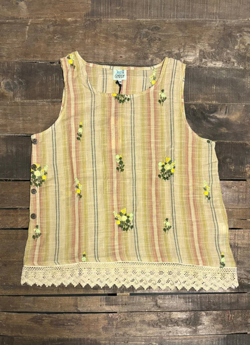Jaded Gypsy Moon Flower Tank