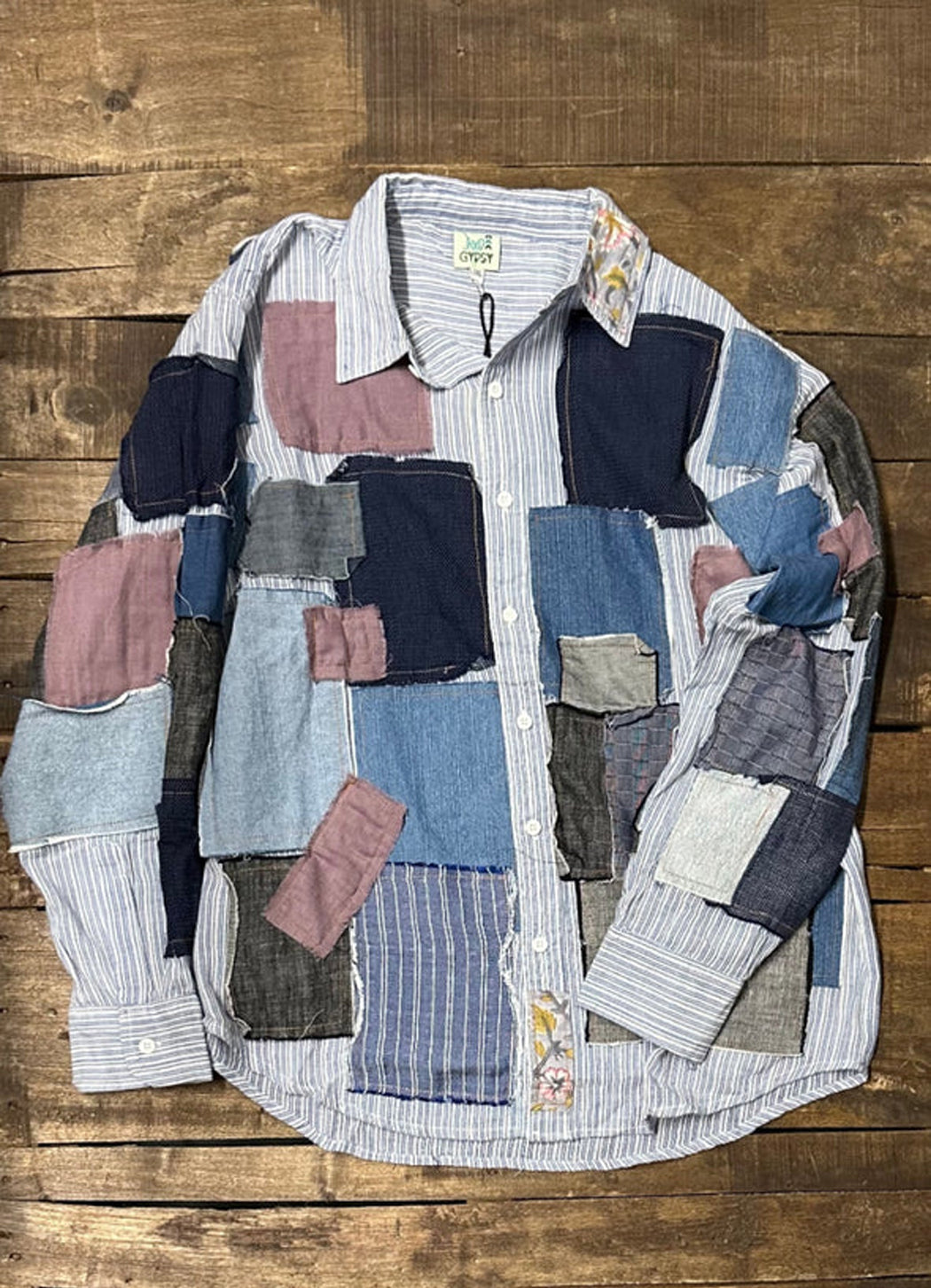Jaded Gypsy Patched In Dreams Top