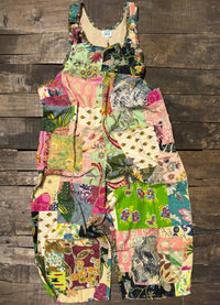 Jaded Gypsy Patchwork Gardens Overalls