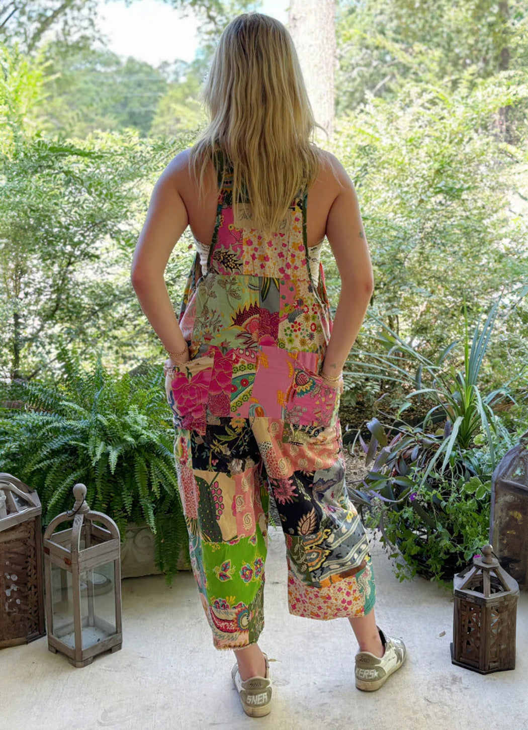 Jaded Gypsy Patchwork Gardens Overalls