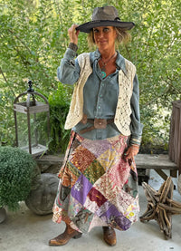 Jaded Gypsy Patchwork Love Skirt