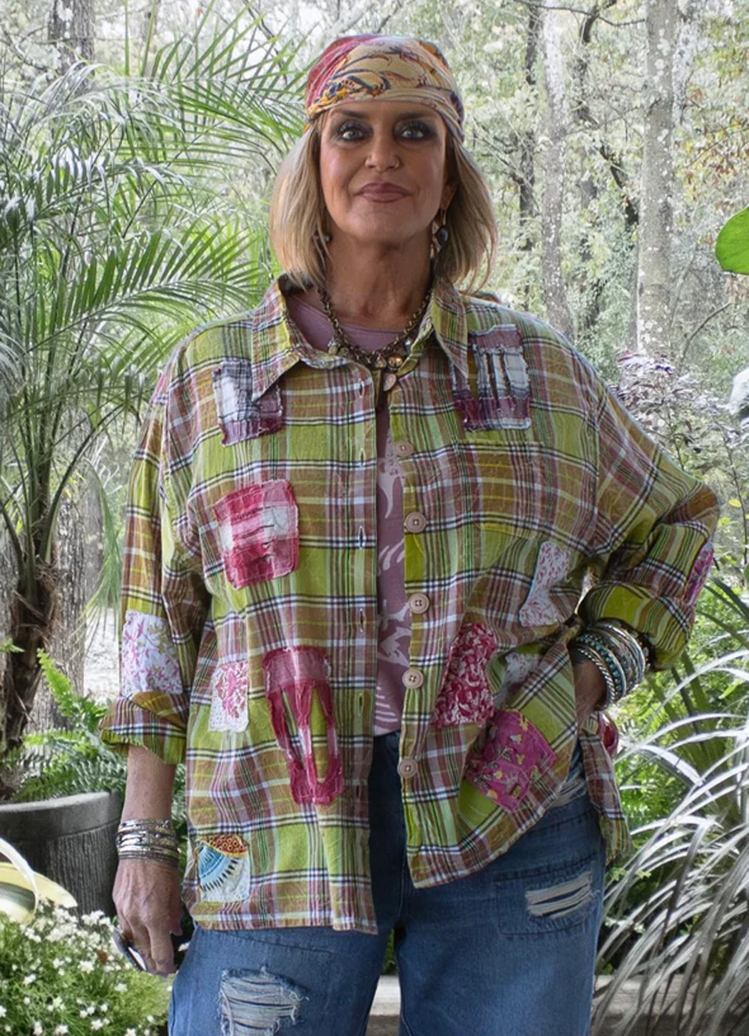 Jaded Gypsy Delightful Gardens Top