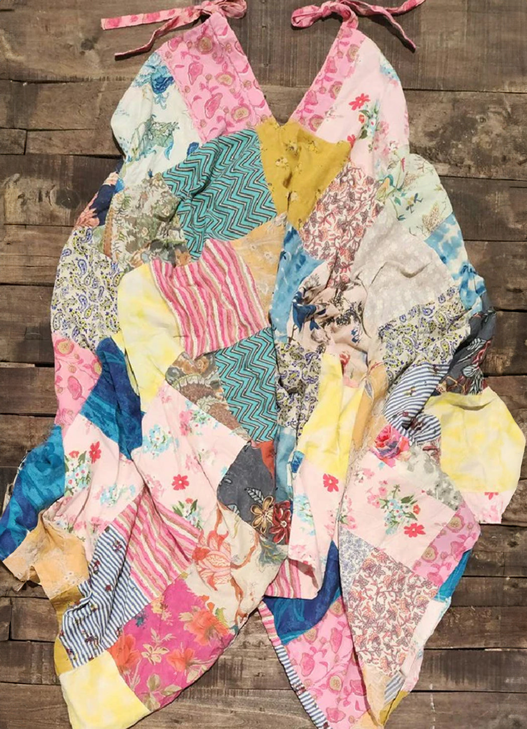 Jaded Gypsy Patchwork Sunrise Jumpsuit