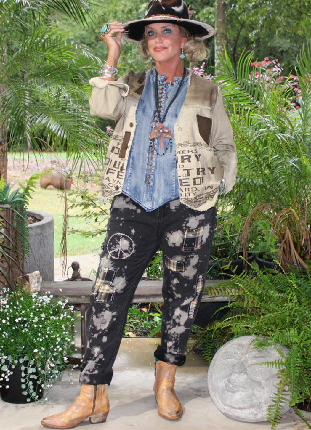 Jaded Gypsy Peaceful Walks Jeans