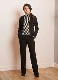 Jessie Liu Crepe Suit Pant