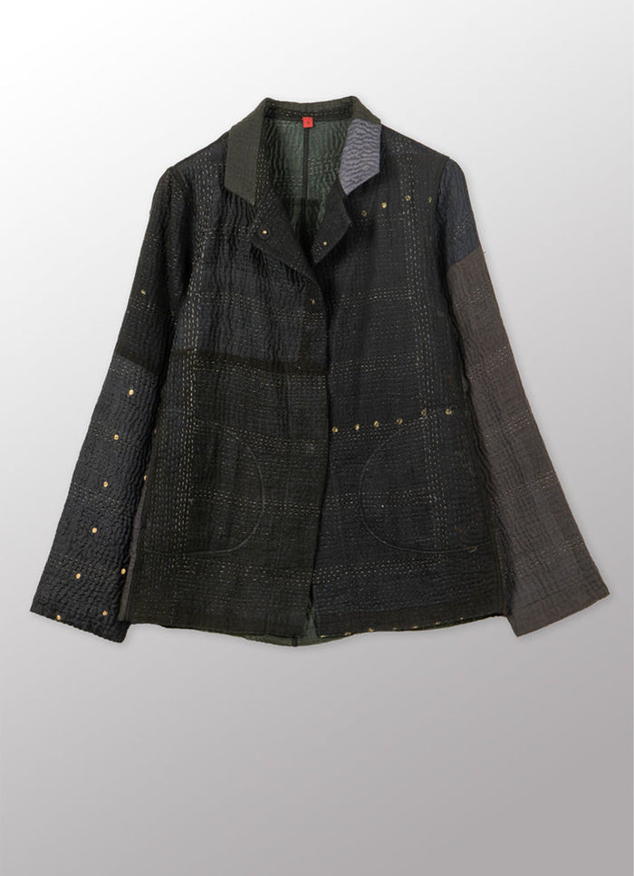 Mieko Mintz Jaipur Patch Kantha Simple Jacket
