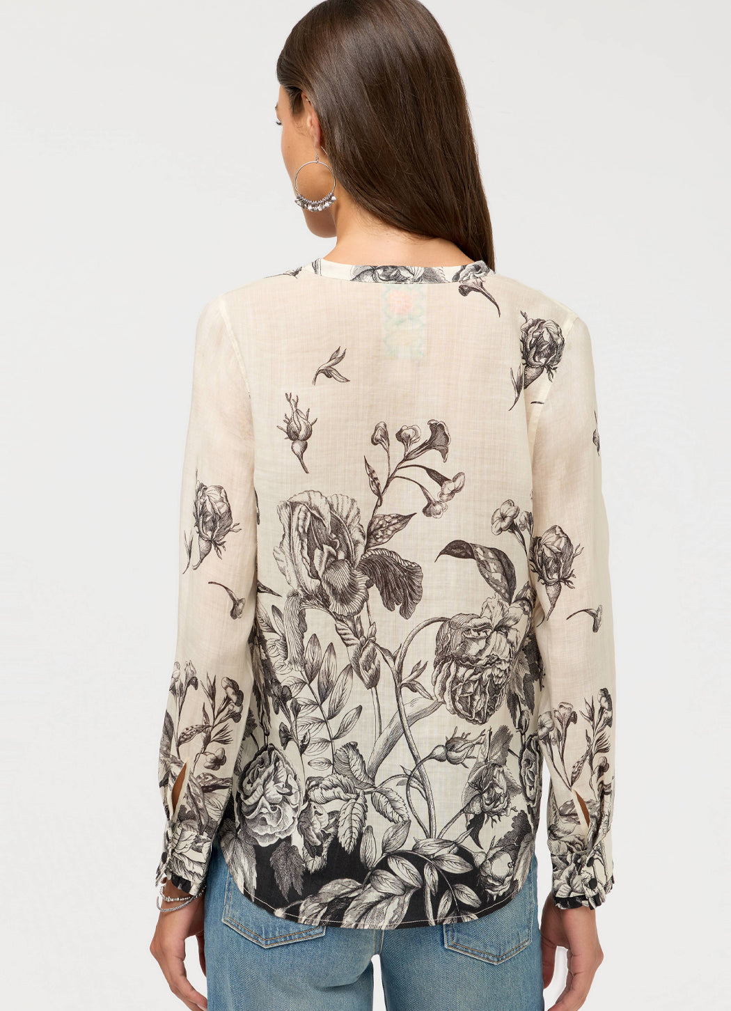 Johnny Was Ruffle Cuff Blouse