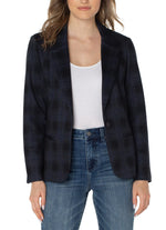 Liverpool Plaid Fitted Blazer