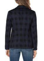 Liverpool Plaid Fitted Blazer