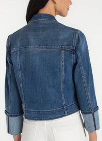 Liverpool Bracelet Length High Cuff Trucker Jacket