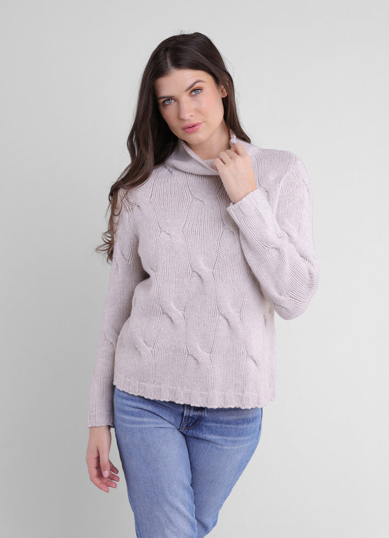 Alashan Cashmere Merino Modern Cable Pullover