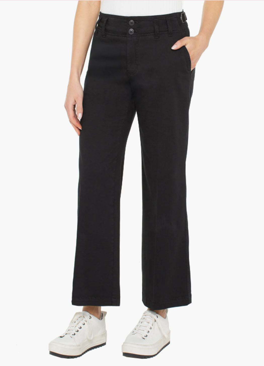 Liverpool High Rise Cinch Waist Wide Leg Pant