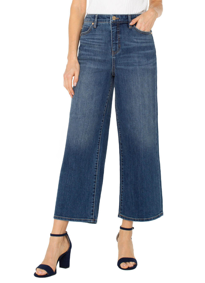 Liverpool Stride Hi-Rise Crop Wide Leg
