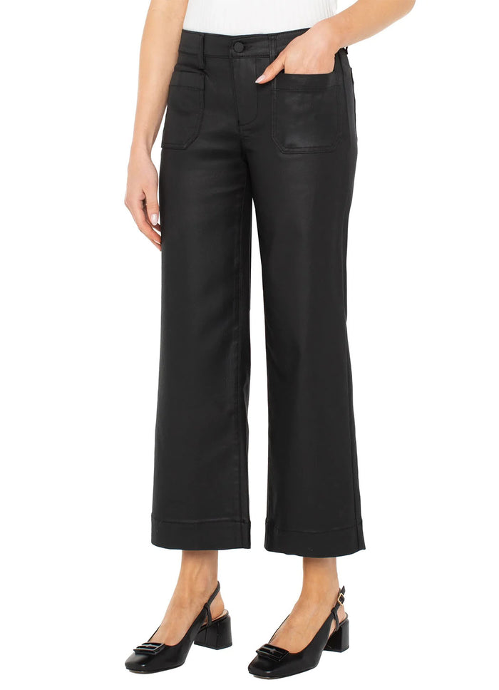 Liverpool Wide Leg Crop Pant