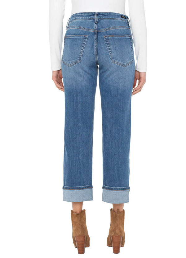 Liverpool Marley Girlfriend Cuffed Jean