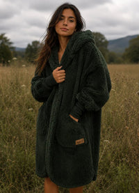 Nordic Beach Long Body Wrap - Midnight Green