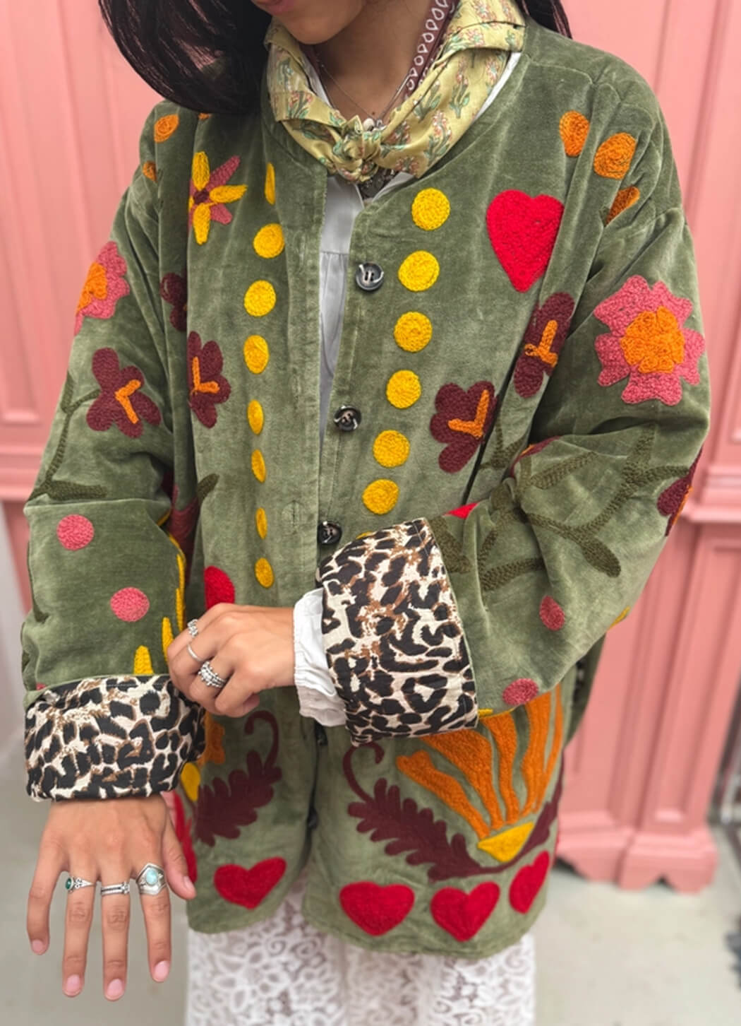 ToutVintage Green Love Jacket