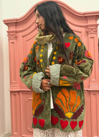 ToutVintage Green Love Jacket