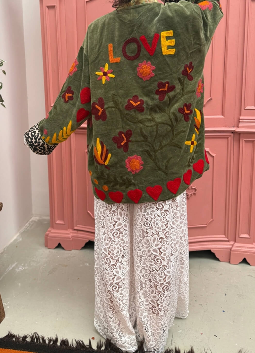 ToutVintage Green Love Jacket