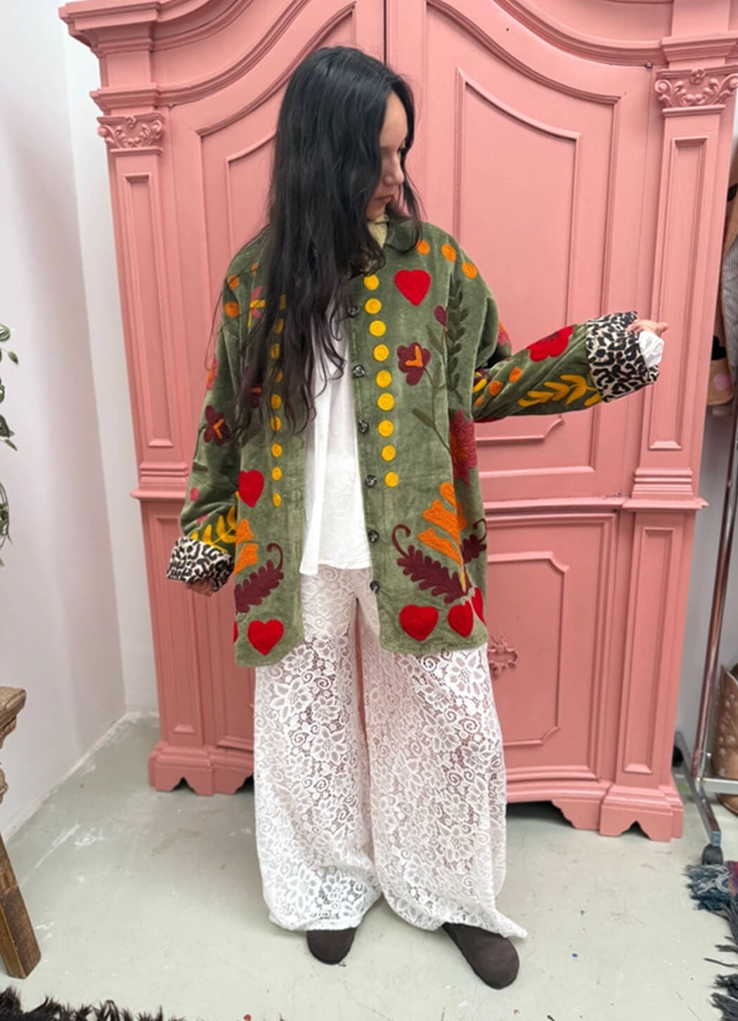 ToutVintage Green Love Jacket