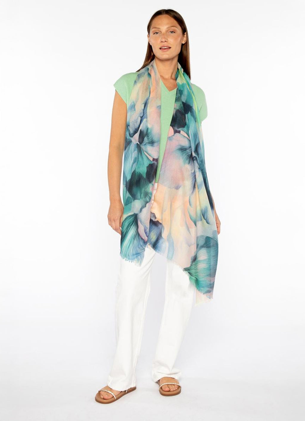 Kinross Femme Floral Print Scarf – Details Direct