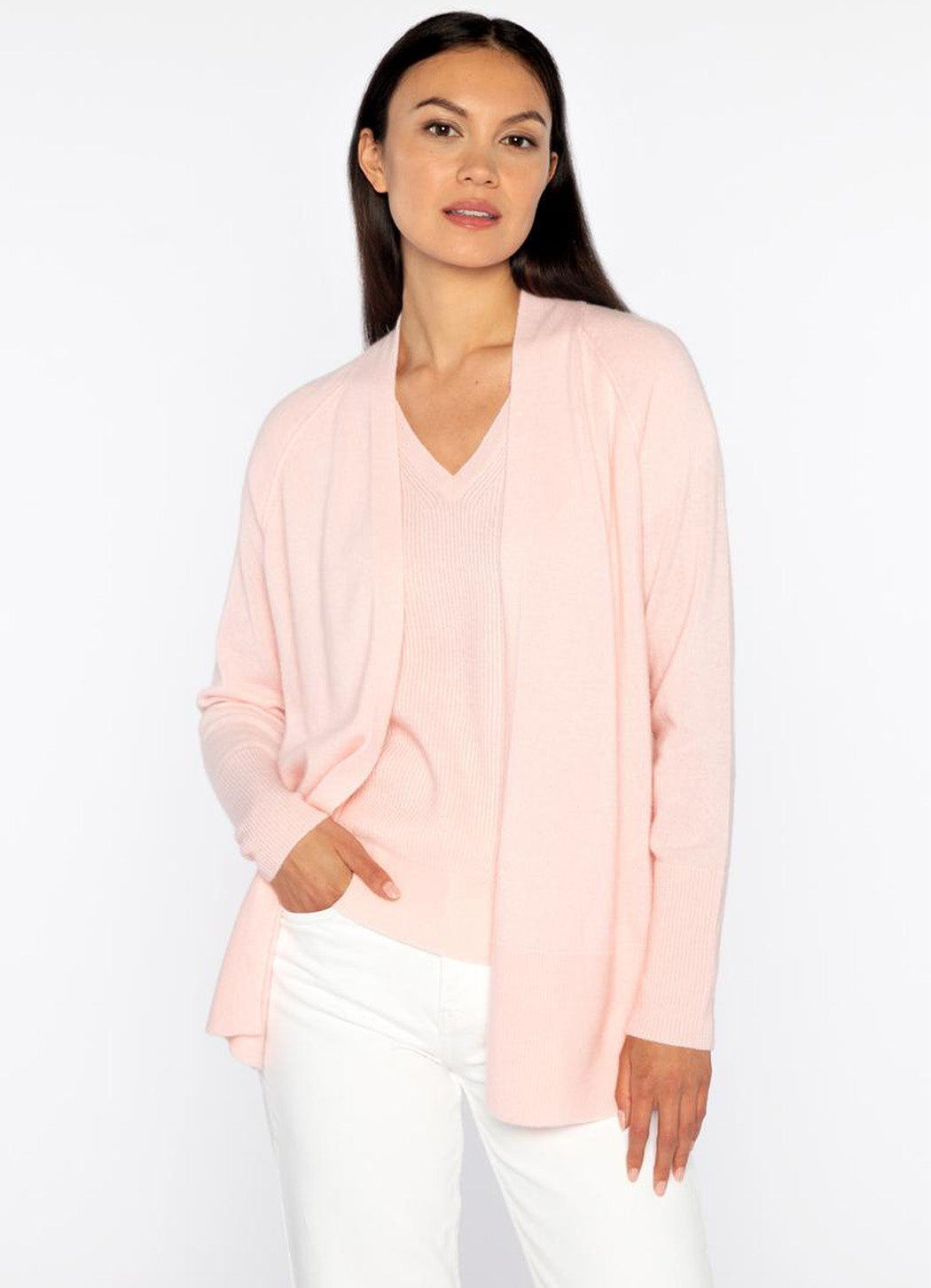 Kinross Rib Trim Cardigan – Details Direct