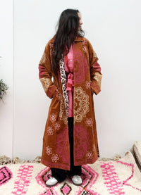 ToutVintage Long Mandala Embroidery Coat